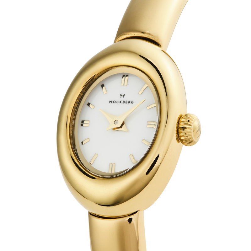 Mockberg Belle Oval Petite Gold Small Bangle Women's Watch MB1769-zoom-