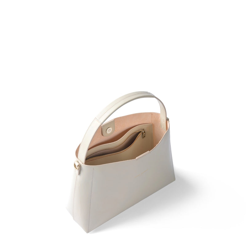 Isabel Bernard Montmarte Béatrice crème leren handtas van natuurleer IB25095-370-zoom-