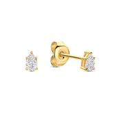 Isabel Bernard De la Paix Eloise 14 karaat gouden oorknop met diamant 0.2 karaat IBD360036