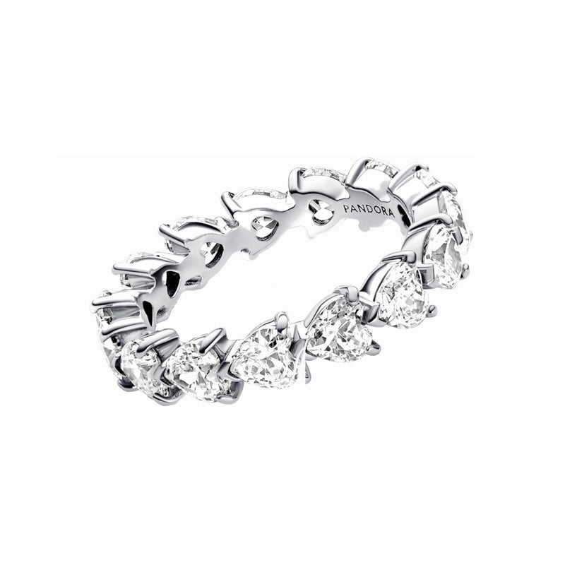 Pandora Timeless 925 Sterling Silver Hearts Ring 193103C01-52-zoom-