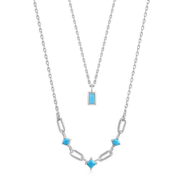 Ania Haie Into The Blue 925 Sterling Silver Necklace Giftset AH-SET-3