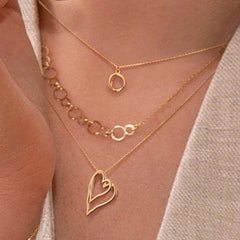 Jackie Gold Spindle 14 Karat Gold Necklace JKN25.551