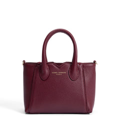 Isabel Bernard Honoré Cloe Mini Bordeaux Calfskin Leather Handbag IB21124-052