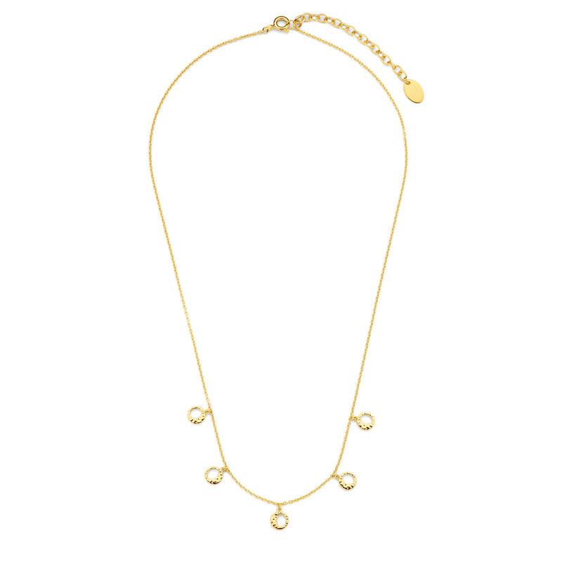 Violet Hamden Luna 925 Sterling Zilveren Gold Plated Ketting met Manen VH340034-zoom-