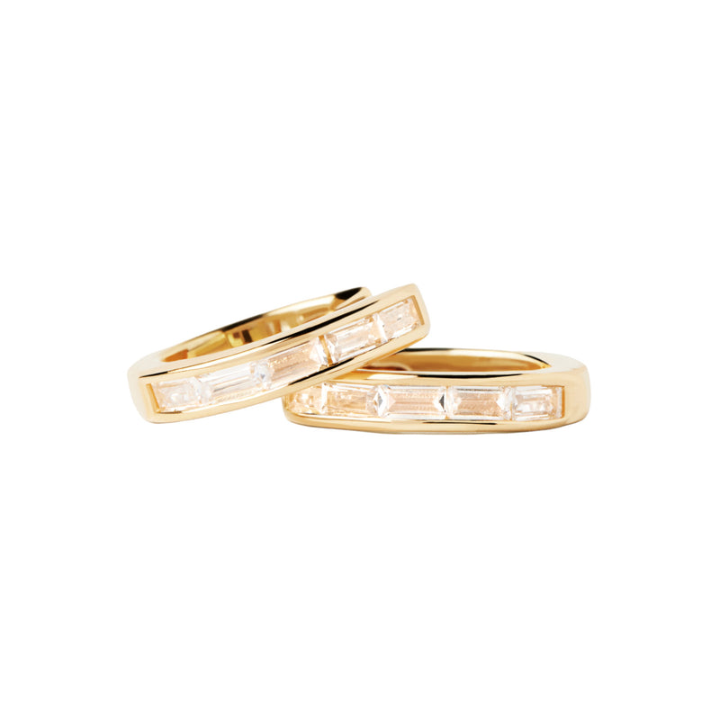 P D Paola The New Essentials 925 Sterling Silver Earrings AR01-960-Uwith18 Carat Gold Plating-zoom-