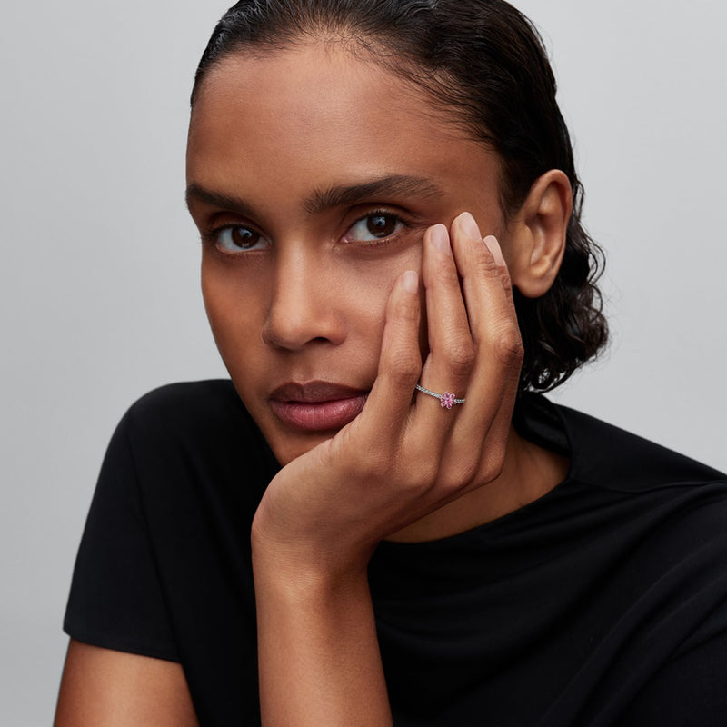 Pandora Timeless Sprankelende Roze Bloemenring 194499C02-50-zoom-