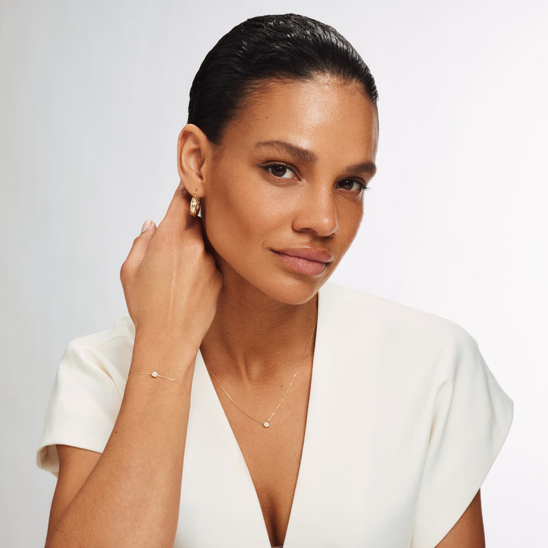 Isabel Bernard Le Marais Loane 14 Karaat Gouden Armband IB320103 (Lengte: 16.50-18.50 cm)-zoom-