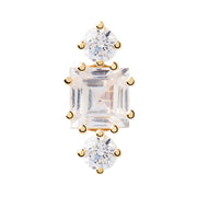 PD Paola The New Essentials 925 Sterling Silver Earstud PG01-734-U with 18K Gold Plating