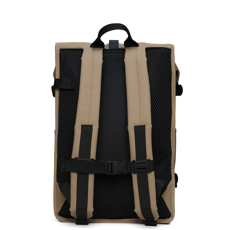 Rains Beige Rolltop Backpack Large R14590-133-zoom-
