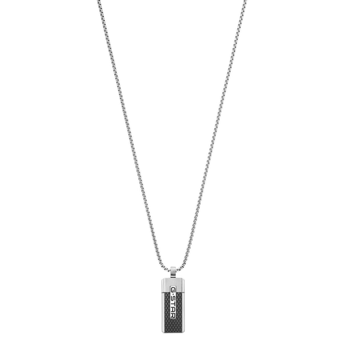G-STAR Mtrx Silver Box Chain Necklace GSJ.105.01