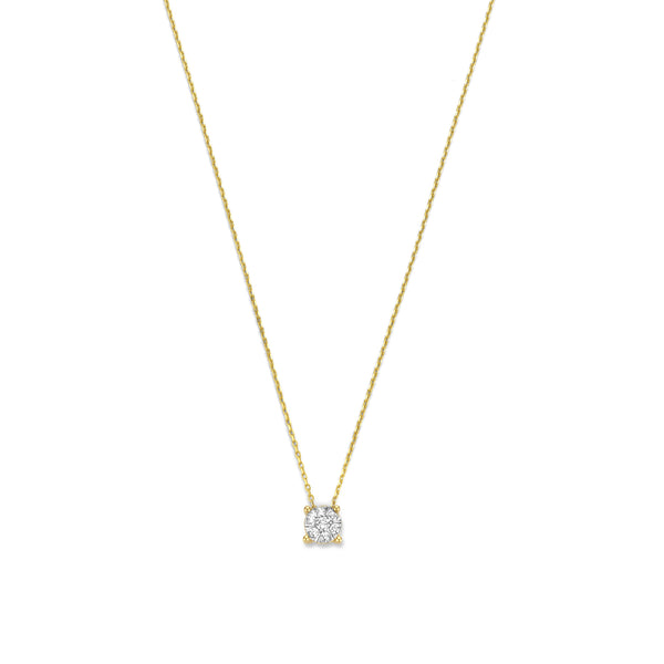 De la Paix Hanaé 14 karaat gouden ketting met diamant 0.14 karaat