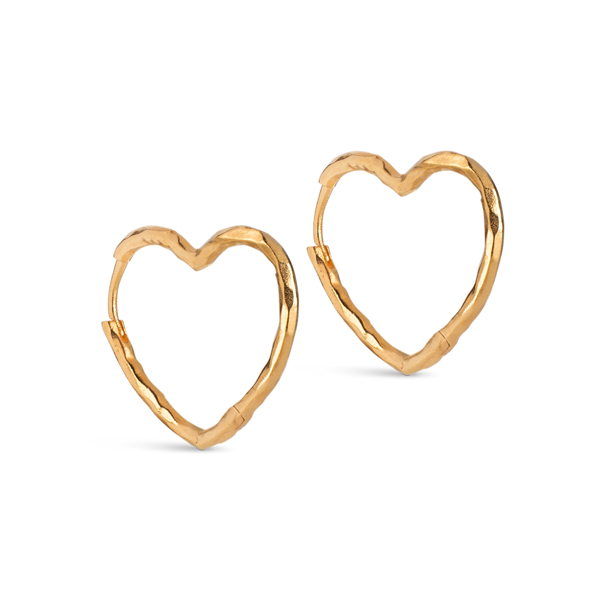 ENAMEL Copenhagen Organic Heart 925 Sterling Silver Earrings E414GM