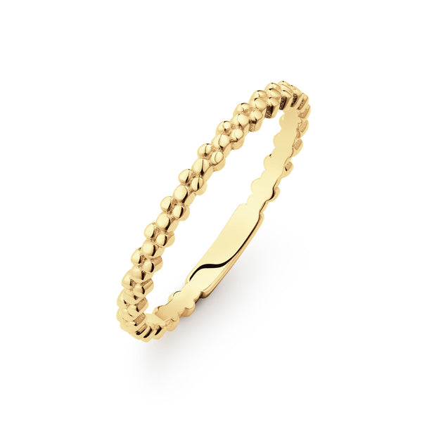 Caviar Ring | 14 karaat goud