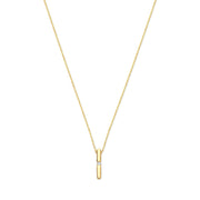 Isabel Bernard De la Paix Flavie 14 karaat gouden collier met diamant 0.03 karaat IBD350027
