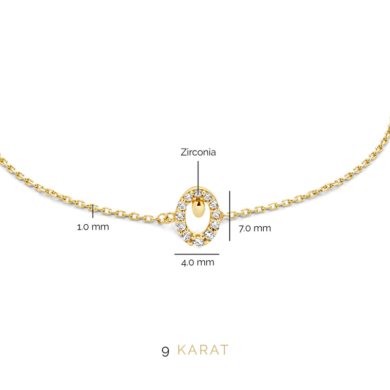 Beloro Jewels Monte Napoleone Leontina 9 karaat armband BO320011-zoom-