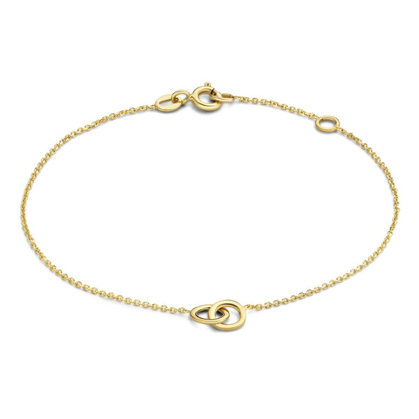 Le Marais Zoé 14 karaat gouden armband met ringetjes