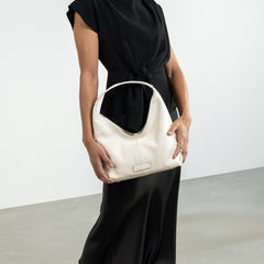 Isabel Bernard Honoré Grace mini cream calfskin leather handbag IB21132-070