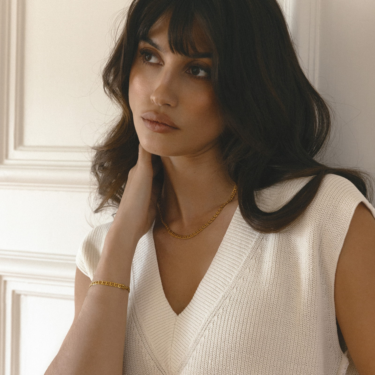 Mockberg Gold Plated Infinity Necklace MB0179