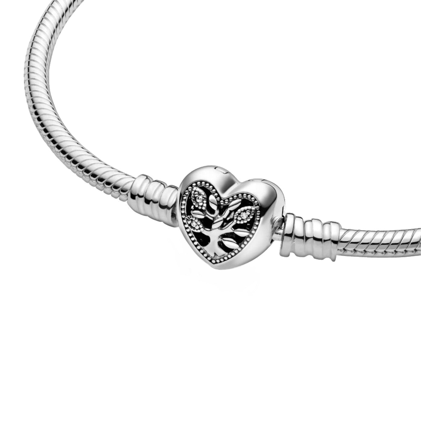 Pandora Moments 925 Sterling Silver Snake Chain Bracelet 598827C01-17 (Length: 17.00 cm)