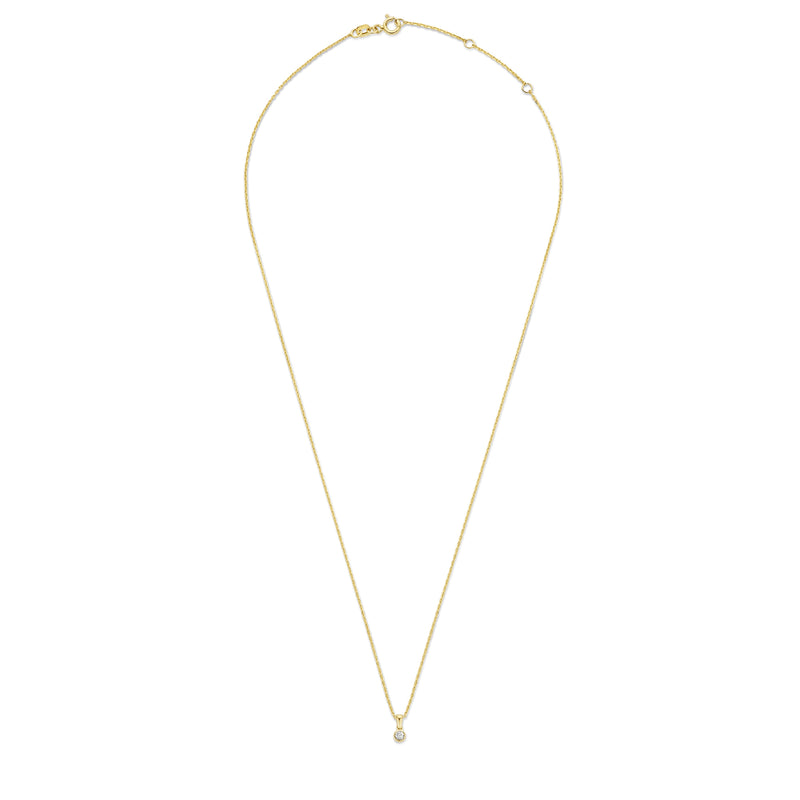 Isabel Bernard De La Paix Inaya 14 Karaat Gouden Collier | Diamant 0.01 ct | IBD350021-zoom-