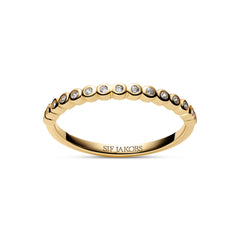 Sif Jakobs Gold Plated Sarzana Ring SJ-R2750-CZ-YG-50
