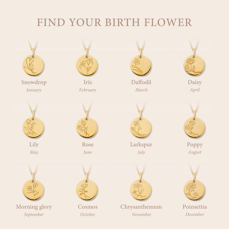 Violet Hamden Venus 925 Sterling Zilveren Gold Plated Ketting met Geboortebloem VH340025-NOV-zoom-