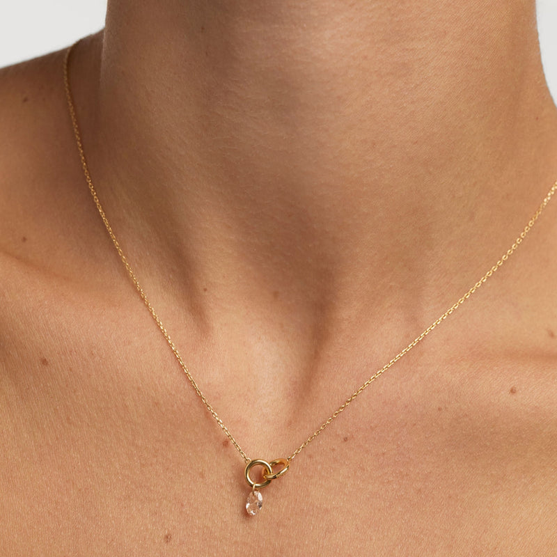 P D Paola Color 925 Sterling Silver Necklace with Gold Plating CO01-844-U-zoom-