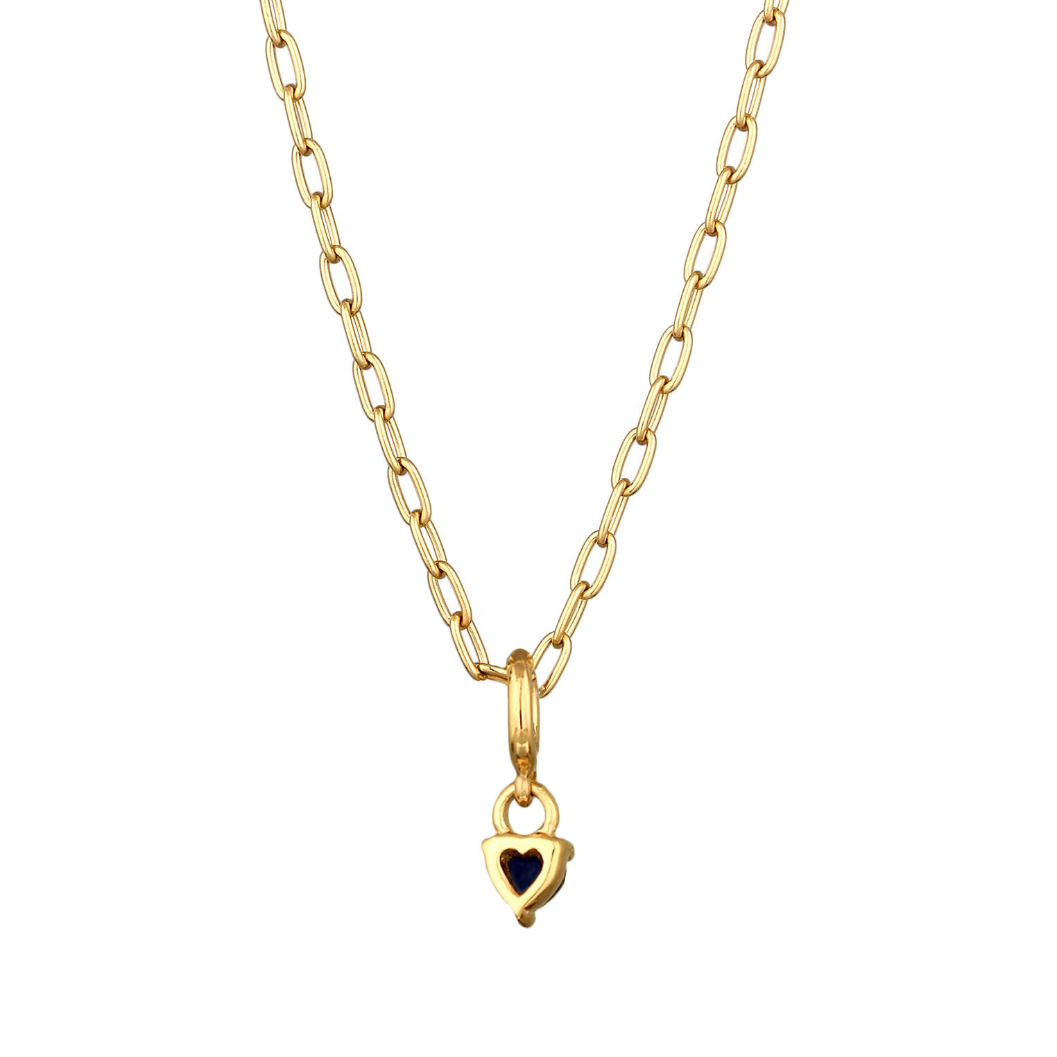 Elli 925 Sterling Silver Necklace with Sapphire 2004-BF-0008263-001