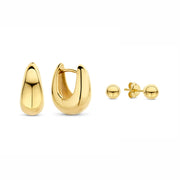 Parte Di Me Soprendimi 925 Sterling Zilveren Gold Plated Oorbellen Set PDM90055