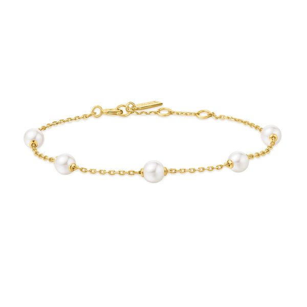 Ania Haie Miss Dainty Goudkleurige Parel Armband AH-B065-01G