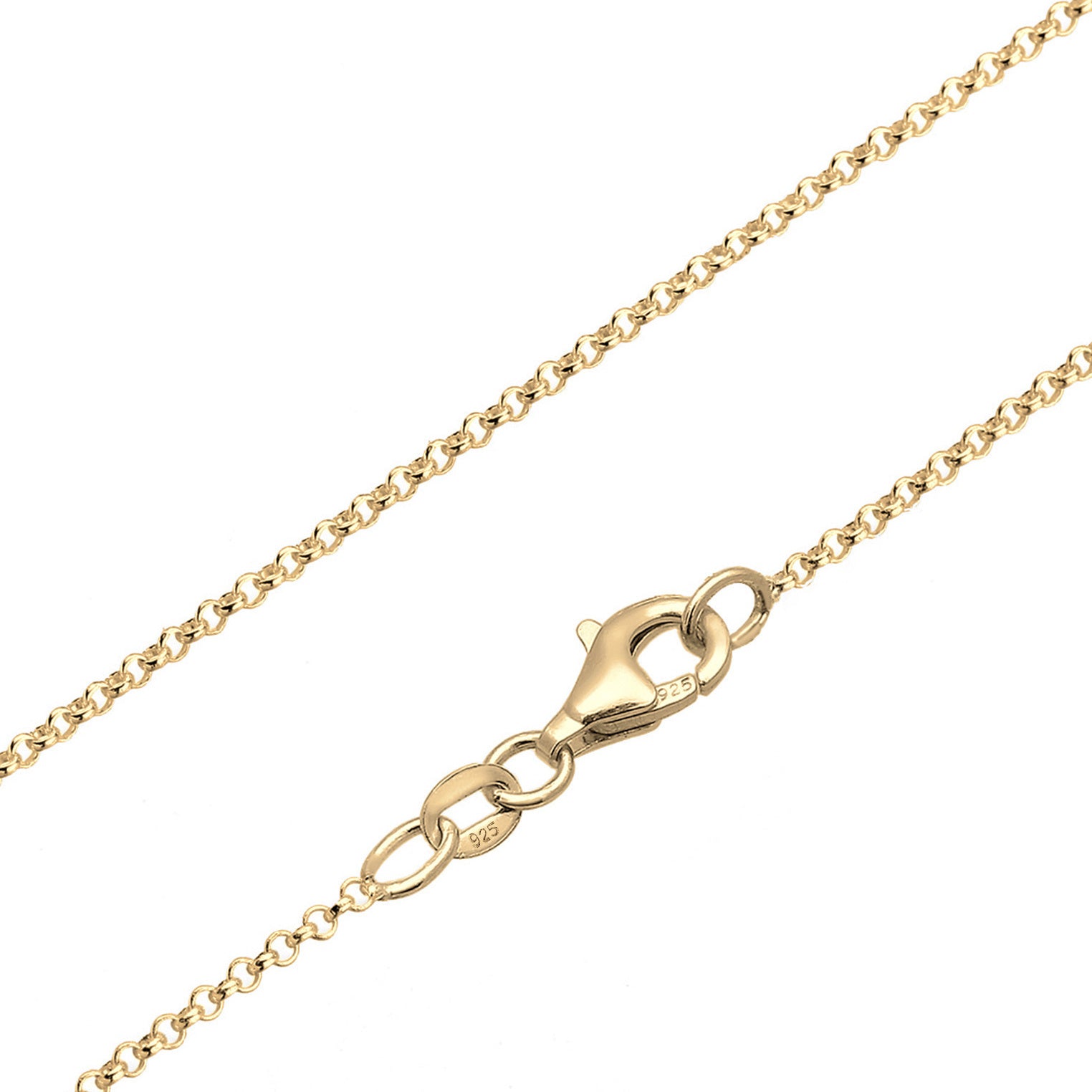 Elli 925 Sterling Silver Link Chain Necklace 2004-BF-0008014-001
