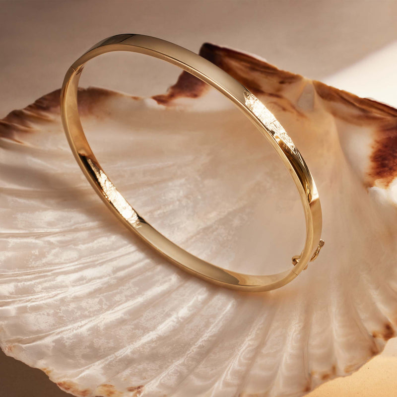 Isabel Bernard Cour d'Honneur Clara 14 Karaat Gouden Bangle IB320113-56-zoom-