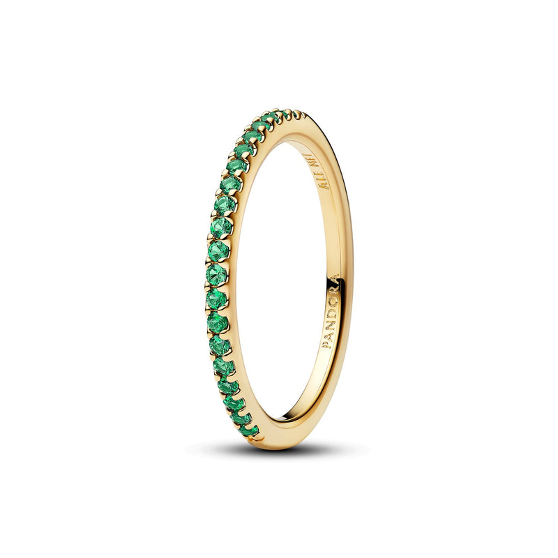 Pandora Timeless Verguld Sprankelende Blauwe Half-Eternity Band Ring 162999C03-zoom-