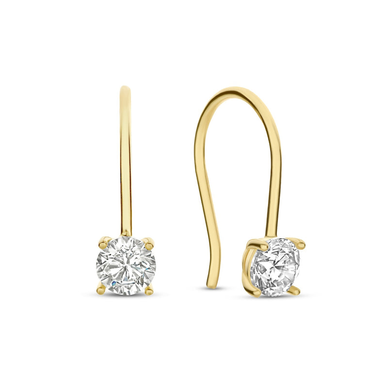 Isabel Bernard Rivoli Elise 14 karaat gouden oorhangers IB360120-zoom-