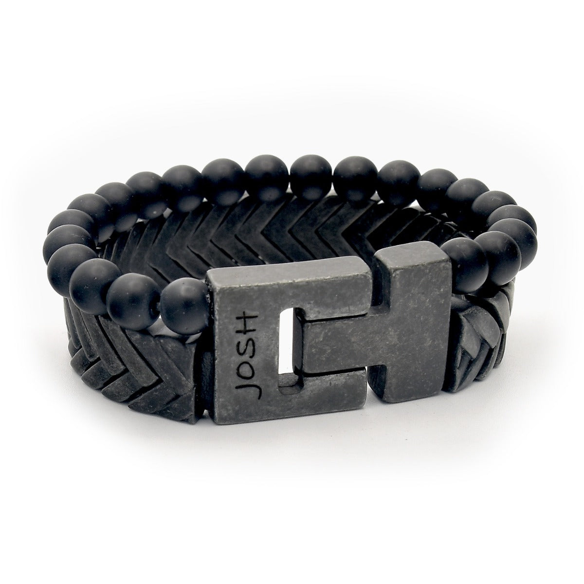 Josh Black Bracelet 03526-BRA-VB/L-1