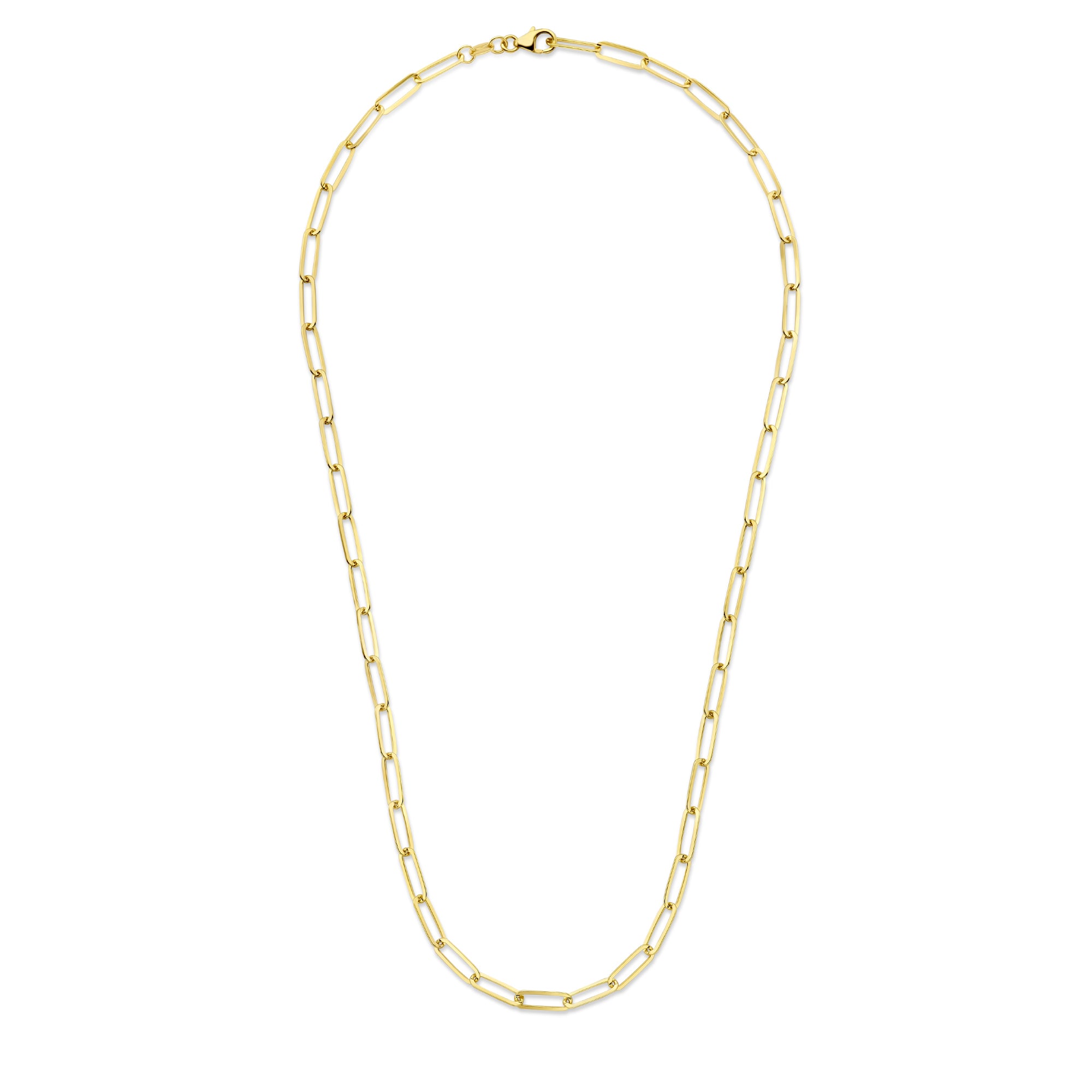 Parte Di Me Bibbiena Poppi Felice 925 Sterling Silver Gold Plated Schakel Necklace PDM34092