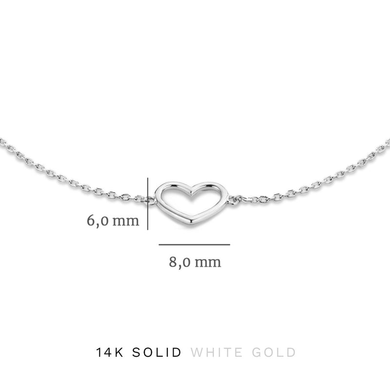 Isabel Bernard Cadeau d'Isabel 14 karaat witgouden collier en armband giftset IB90059-zoom-