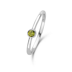 Violet Hamden Venus Zilveren Ring Met Geboortesteen VH330007AUG-60