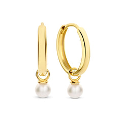 Isabel Bernard Belleville Luna 14 Carat Golden Hoop Earrings IB360158