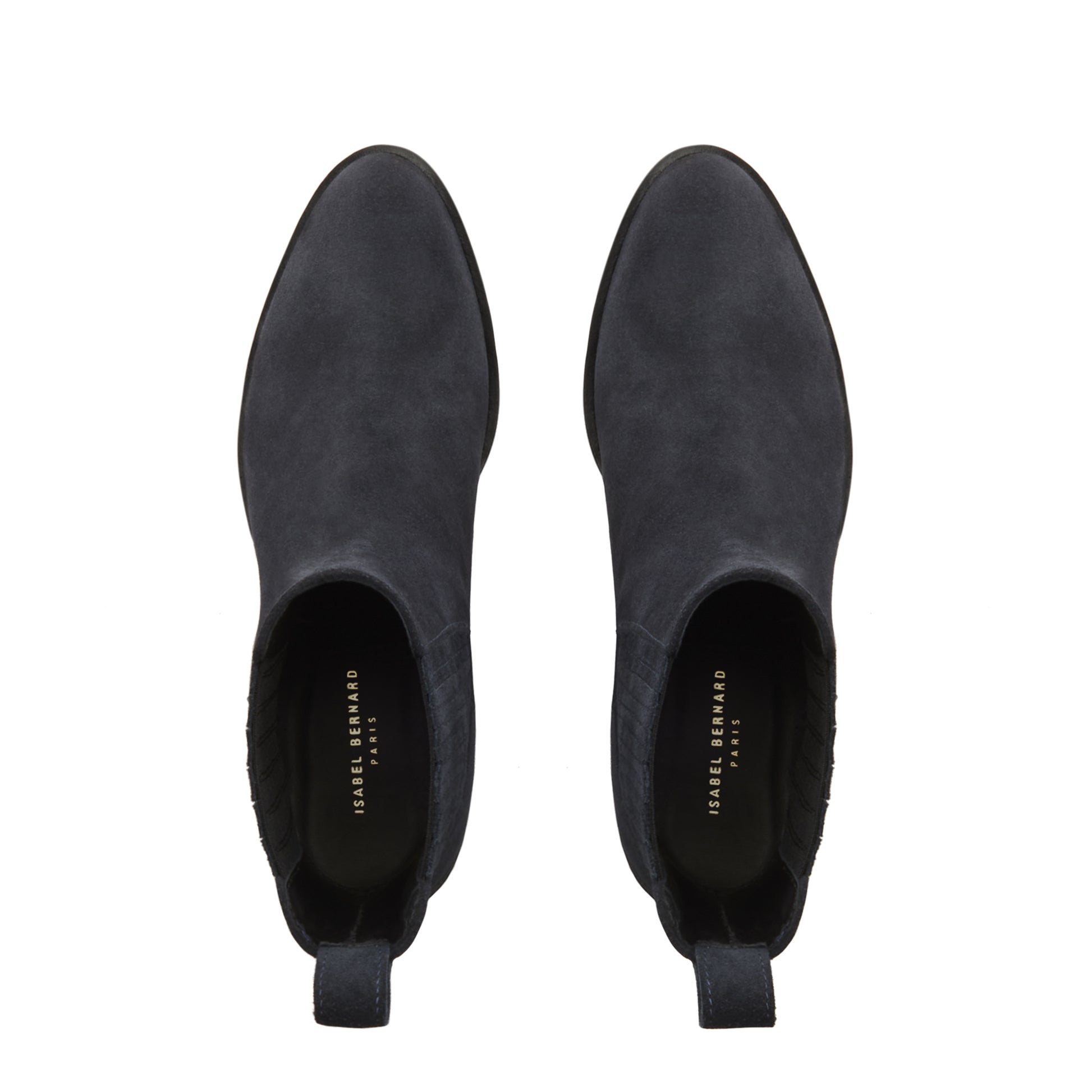 Isabel Bernard Vendôme Chey Blue Suede Chelsea Boots IB53000-10-36