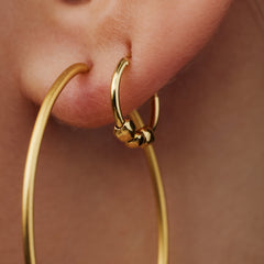 Violet Hamden Sisterhood Feminine 925 sterling Silver Gold-coloured Hoop Earrings VH360023