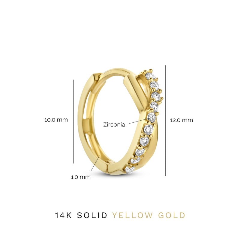 Isabel Bernard Rivoli Esmée 14 karaat gouden oorringen IB360138-zoom-