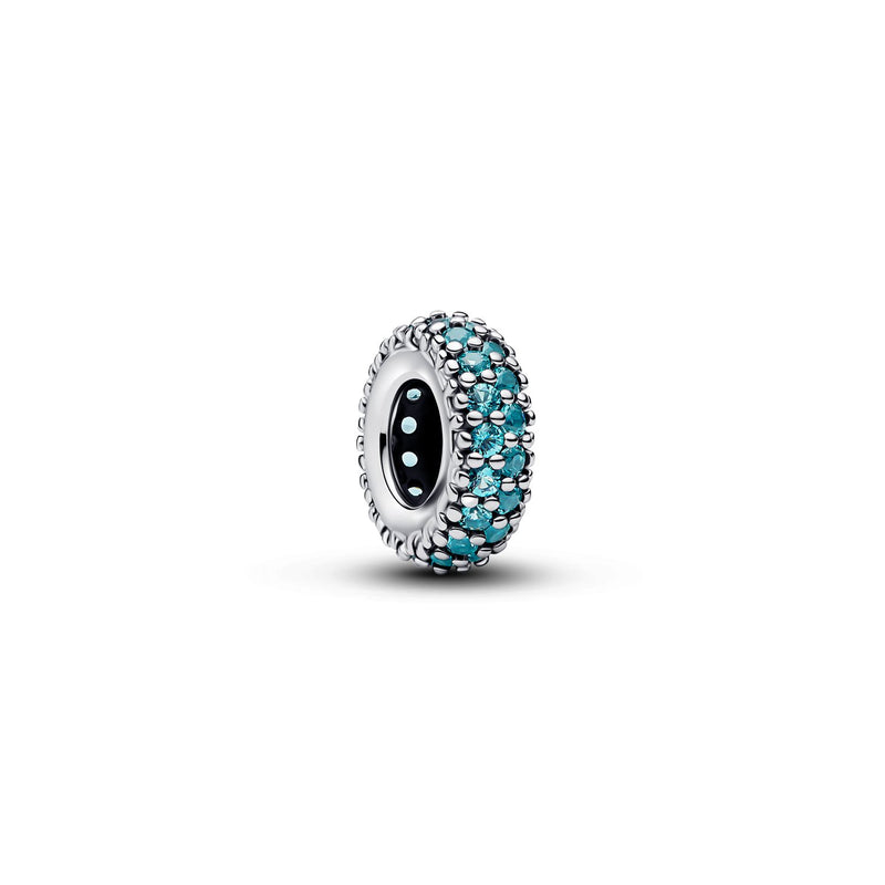 Pandora Moments Man-made Kristal Ice Blauwe Steen Spacer Bedel 791359C01-zoom-