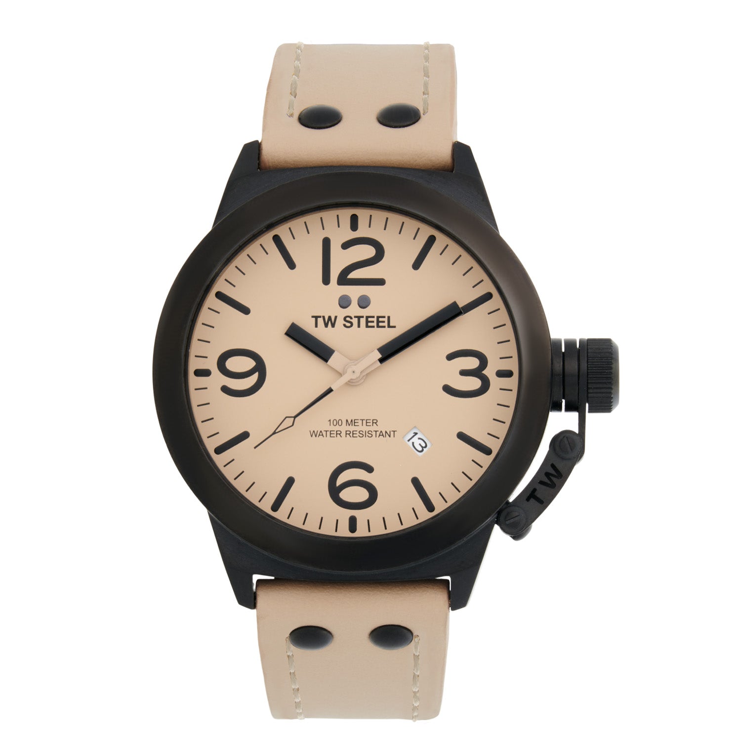 TW Steel Canteen Créme Heren Horloge 2002-TWCS114