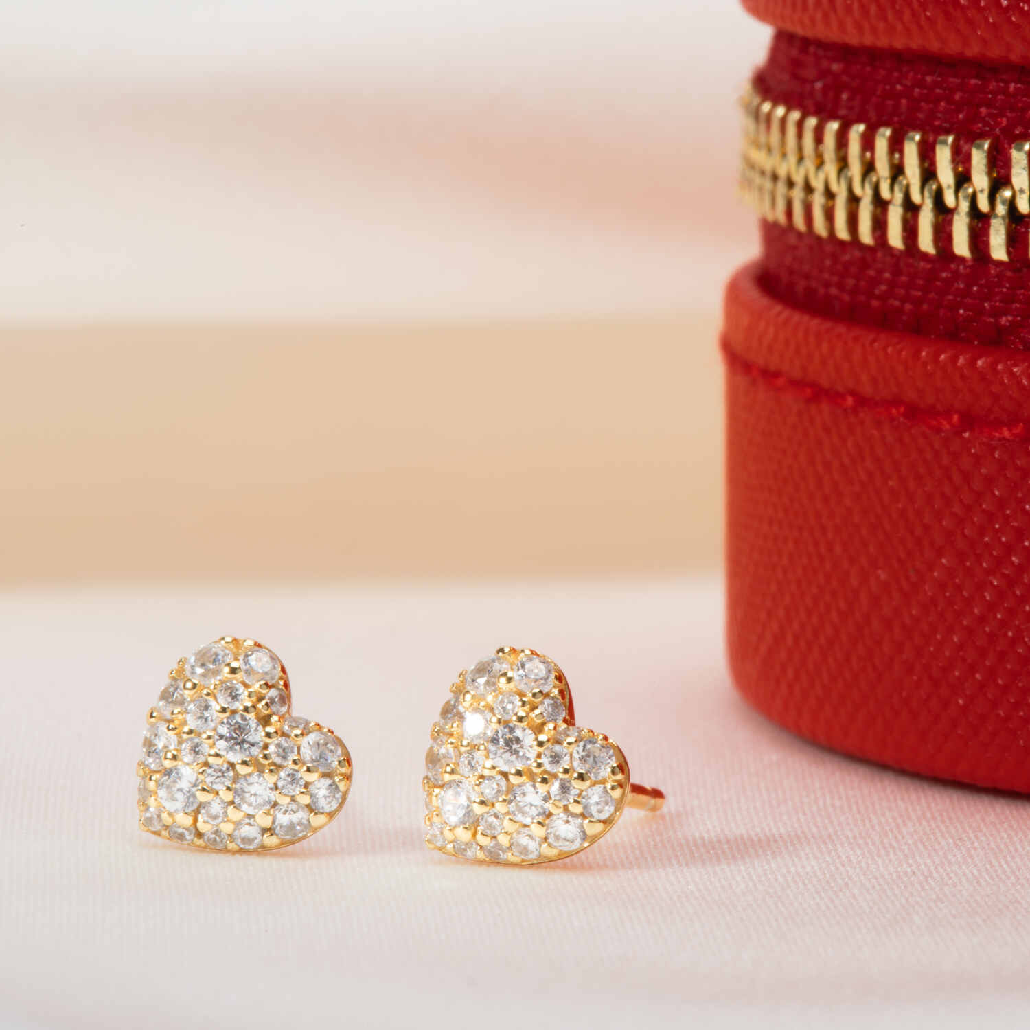 Sif Jakobs Caro Gold Plated Zirconia Earrings SJ-E72350-CZ-YG