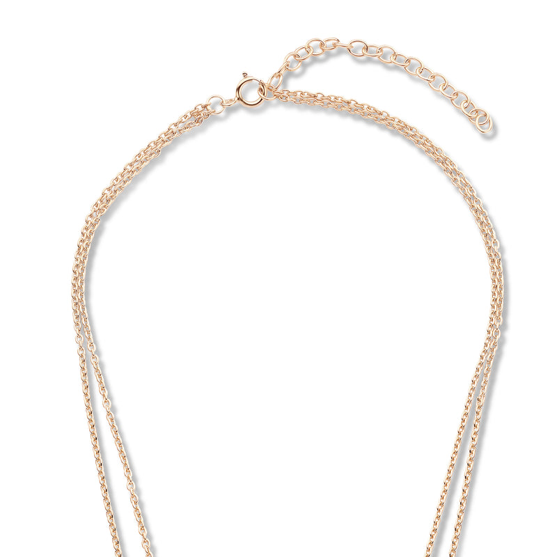Violet Hamden Luna 925 Sterling Zilveren Roségoud Plated Ketting met Manen VH10105-zoom-