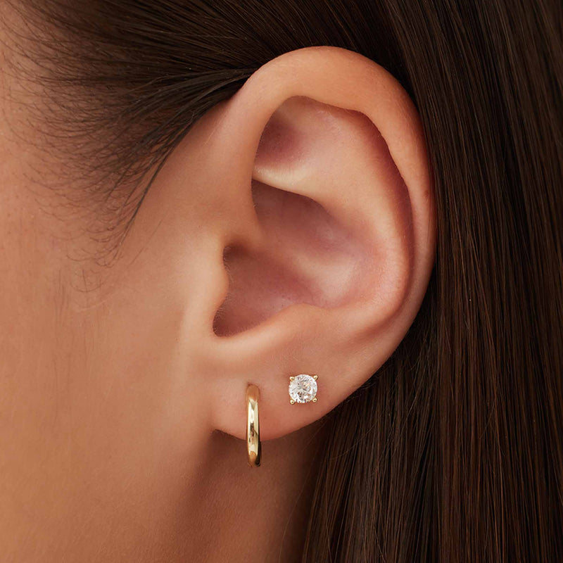 Isabel Bernard Rivoli Morgane 14 karaat gouden oorringen IB360144-zoom-