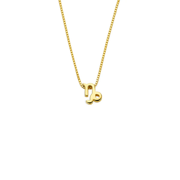 Isabel Bernard Étoiles d’Or Capricorn 14 Carat Gold Venetian Necklace With Horoscope IB340187