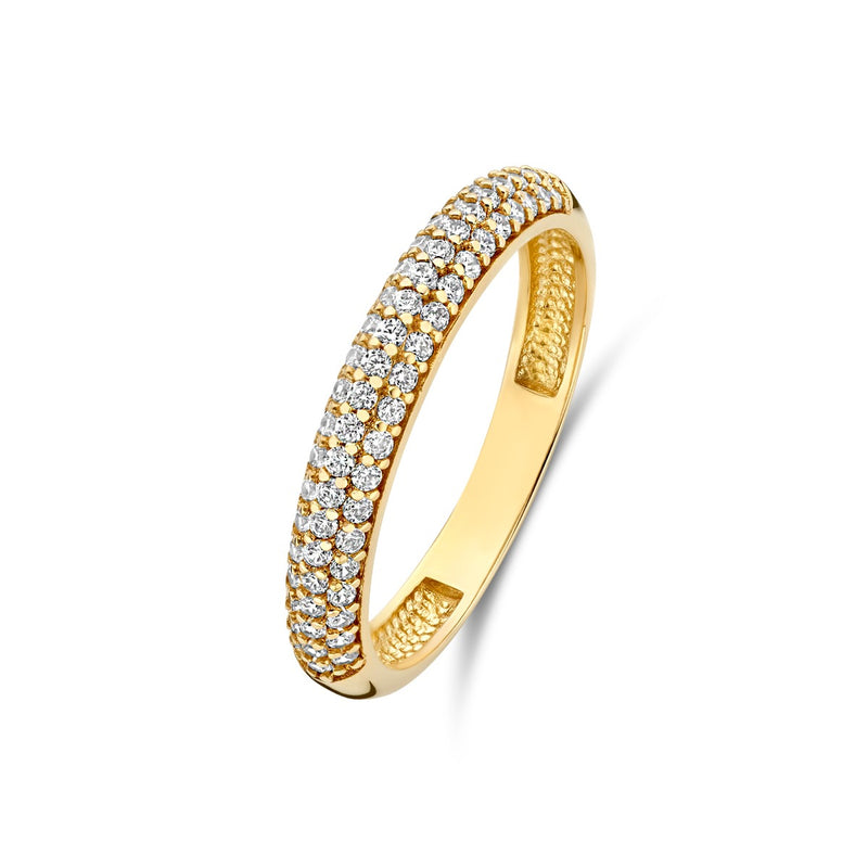 Beloro Jewels Monte Napoleone Stella 9 karat gold ring with zirconia BO330033-50-zoom-