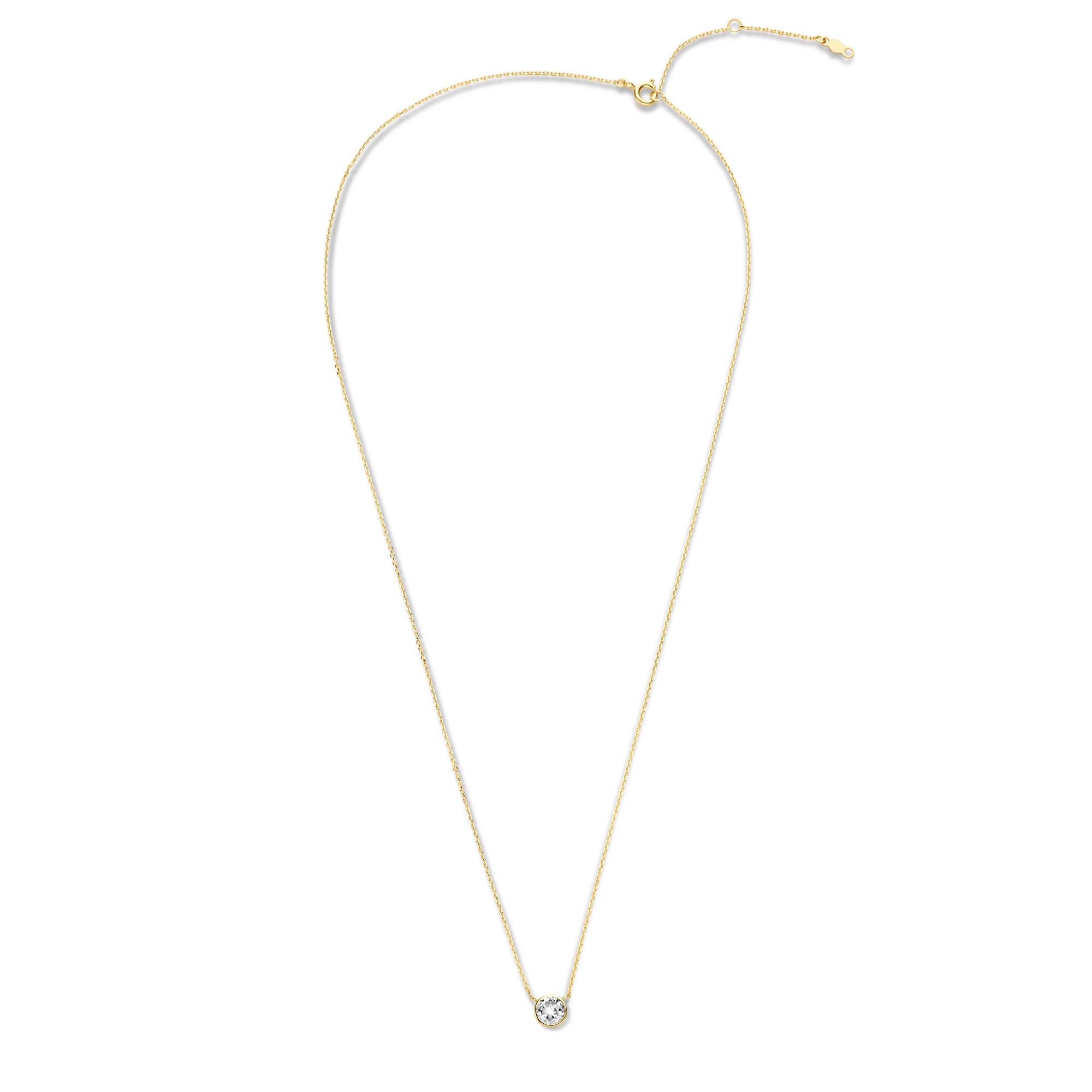 Violet Hamden Venus 925 Sterling Silver Gold-coloured Necklace with Birthstone VH340010-MAR